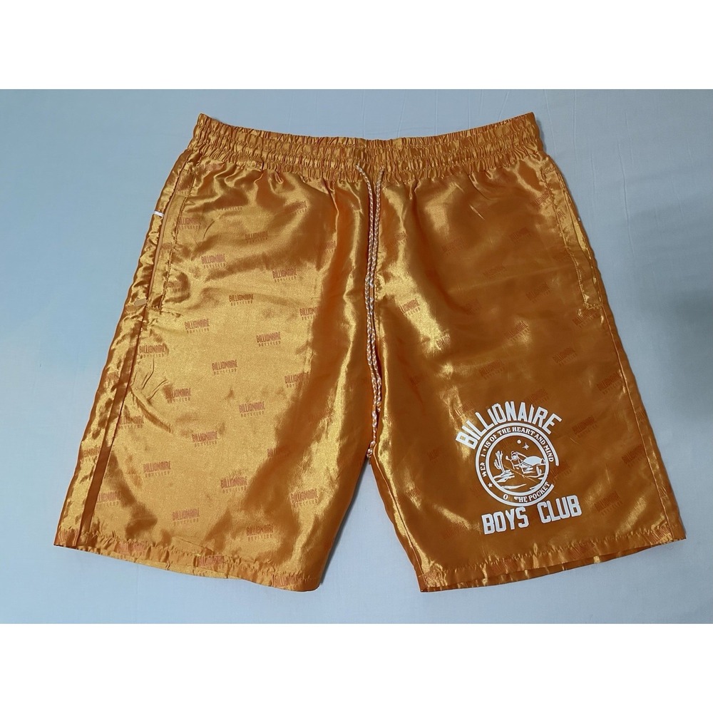 Billionaire Boys Club Star Gazer Shorts Mens XXL Orange‎ Shiny Light Astronaut